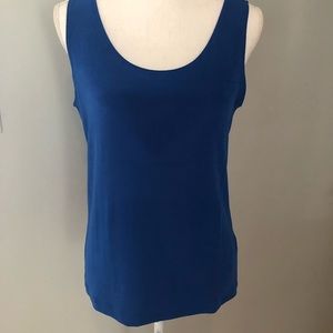 Chico’s Size 1 Royal Blue Traveler’s Tank